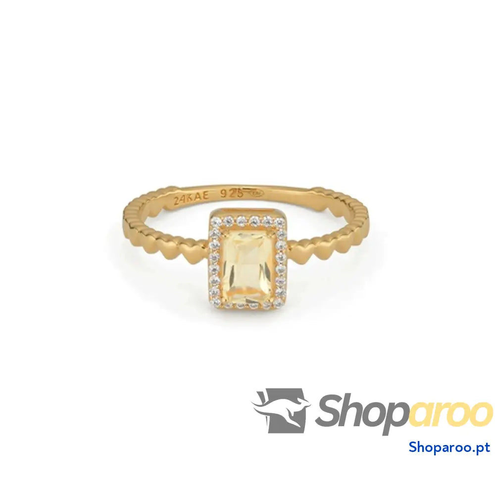 Anel feminino 24KAE 12472Y/52 12 Dourado