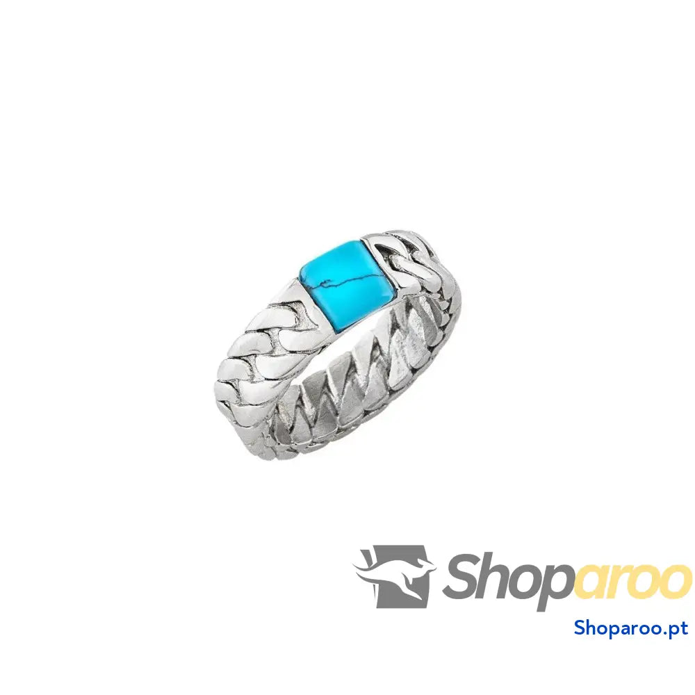 Anel feminino Breil TJ3568 Prateado Azul