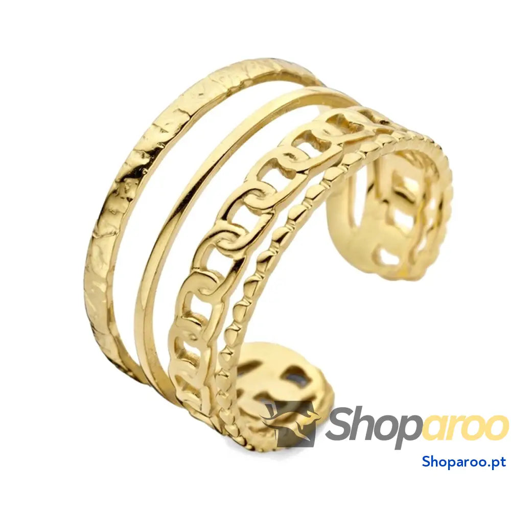 Anel feminino CO88 Collection 8CR-10046-50 10 Dourado