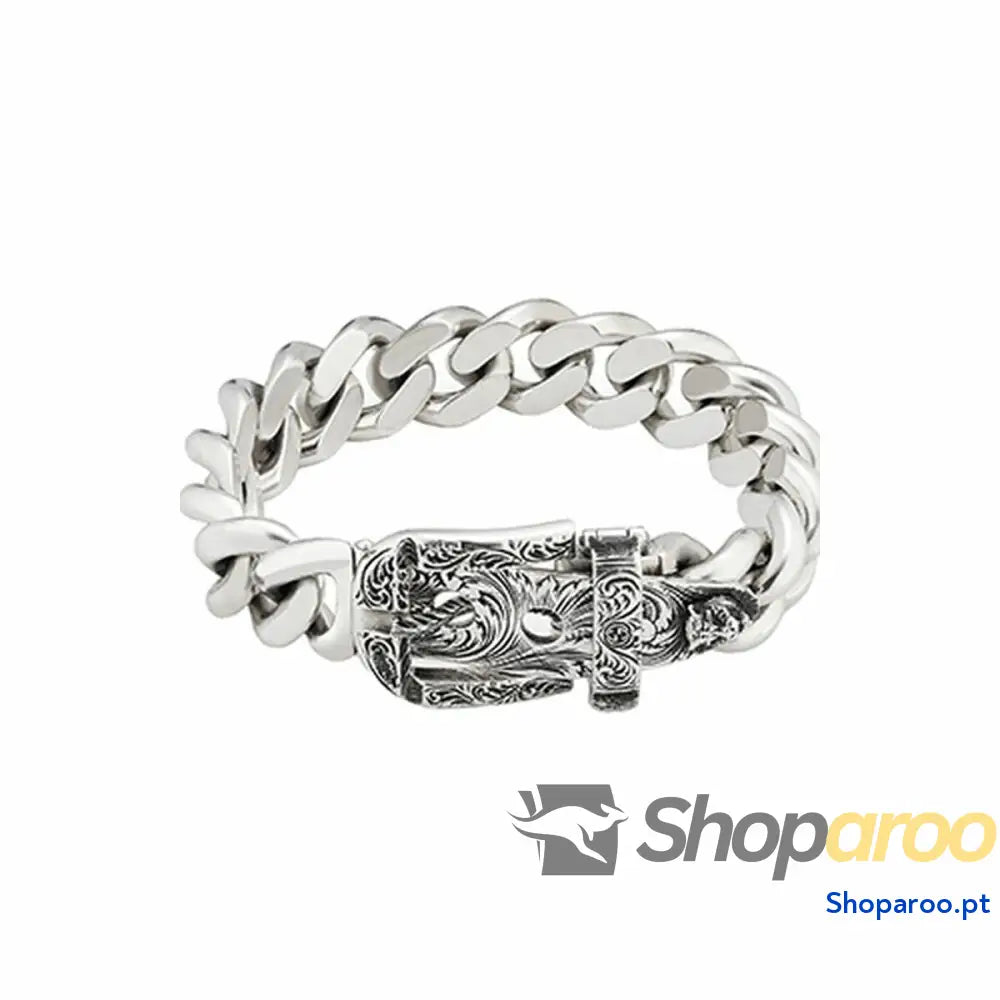 Anel masculino Gucci YBA476810001 Prateado