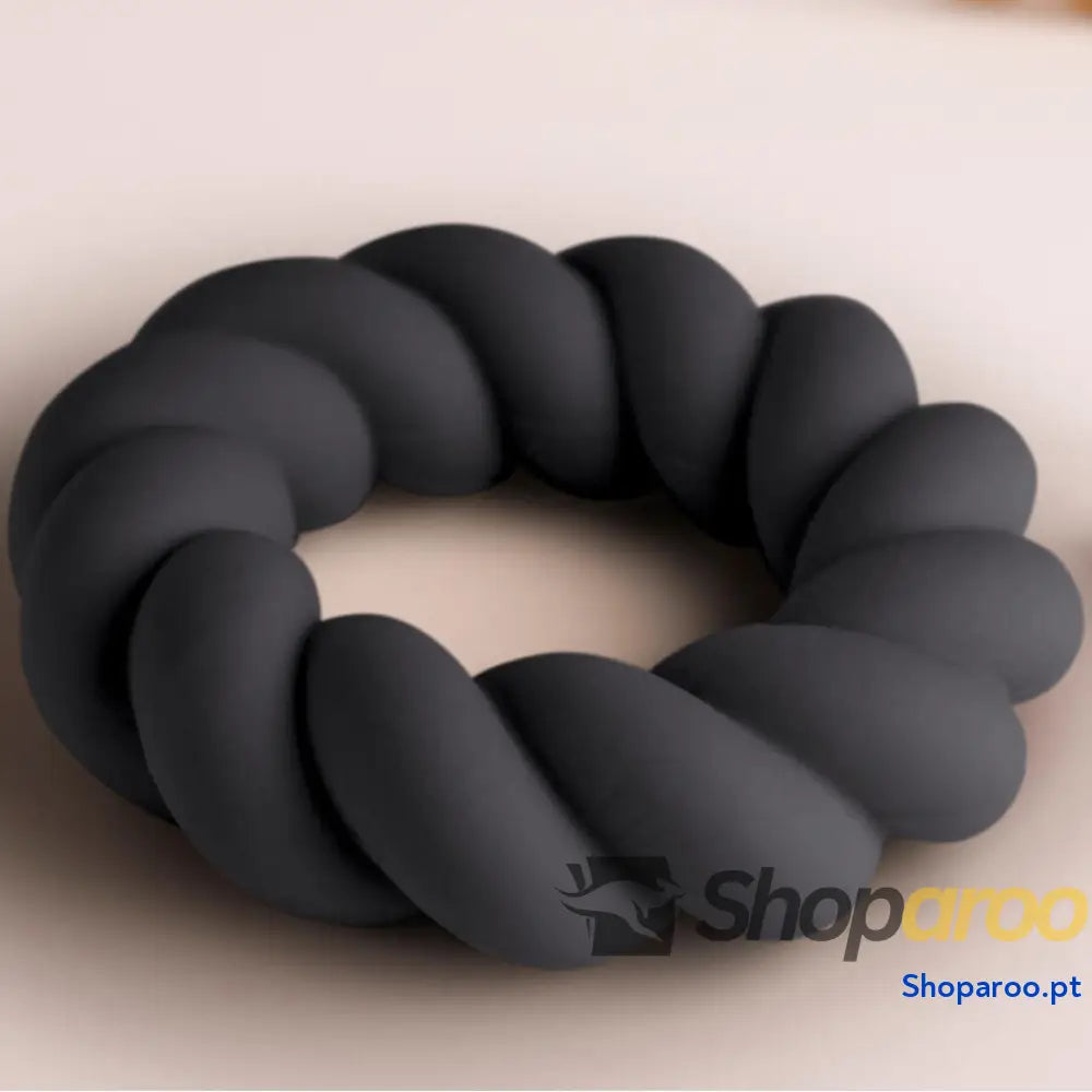 ANEL PENIANO MASTURBADOR DE SILICONE PRETO TWIST ROCKS-OFF