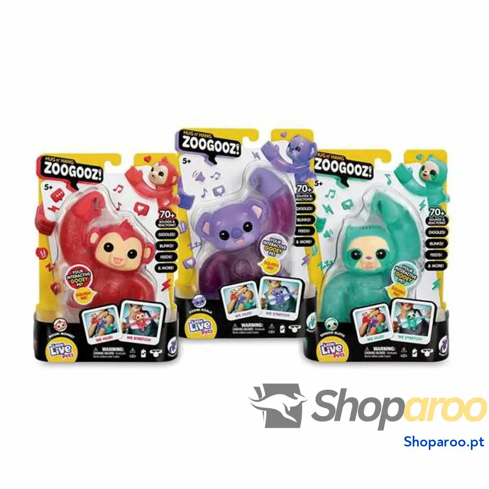 Animal de Estimação Interativo Famosa Zoogooz Little Live Pets 17 cm