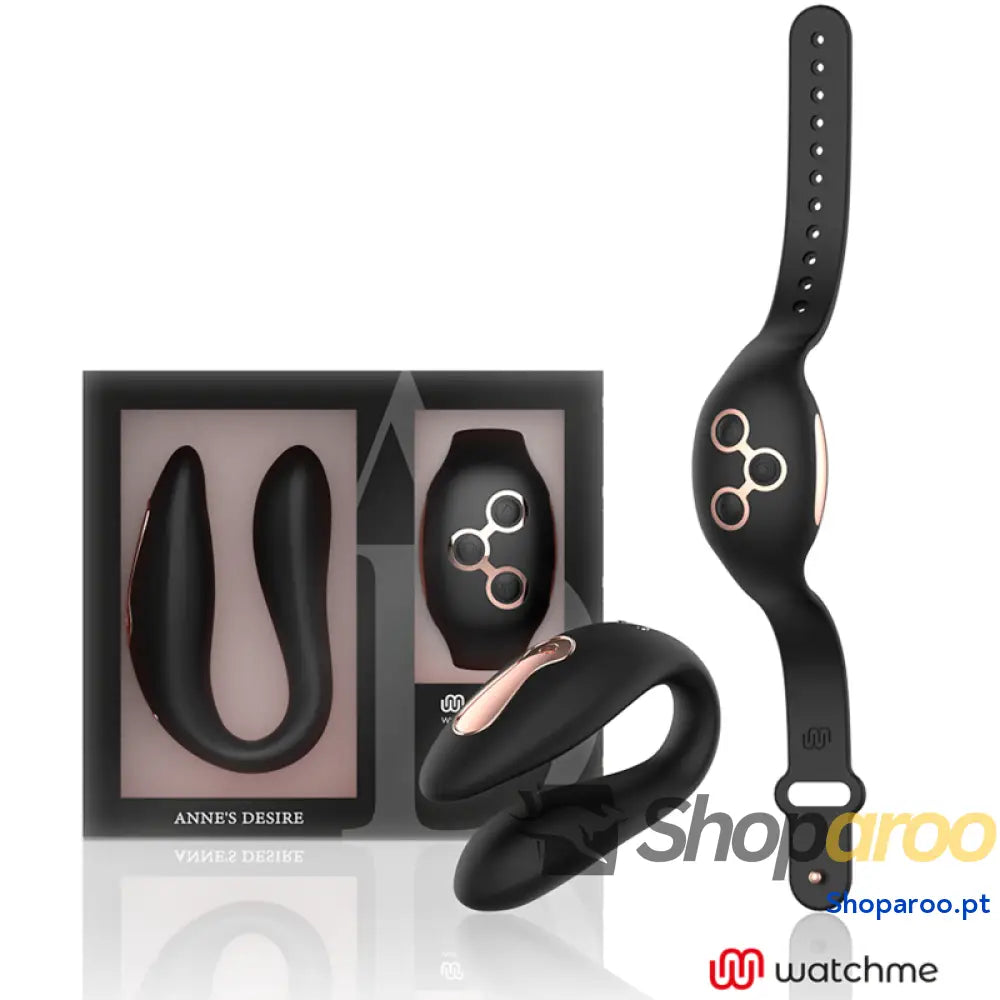 ANNES DESIRE - DUAL PLEASURE TECNOLOG A WATCHME PRETO/OURO