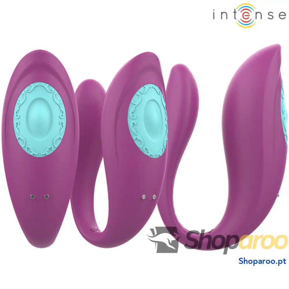 ANNIE VIBRADOR E ESTIMULADOR EM FORMA DE U ROXO CONTROLE REMOTO