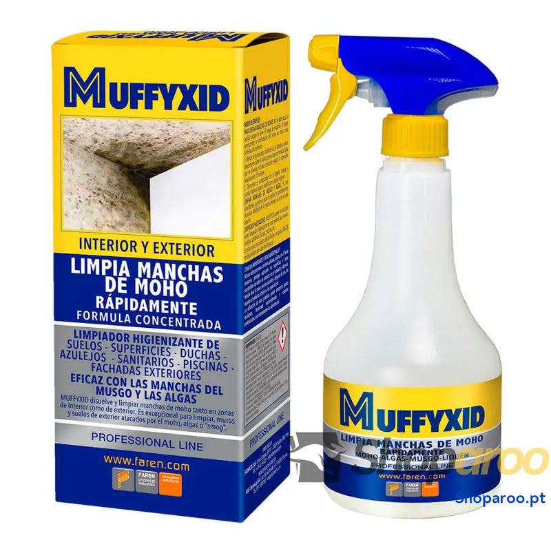 Anti humidade Faren Muffycid 500 ml Eliminação de bolores Cloro Ativo