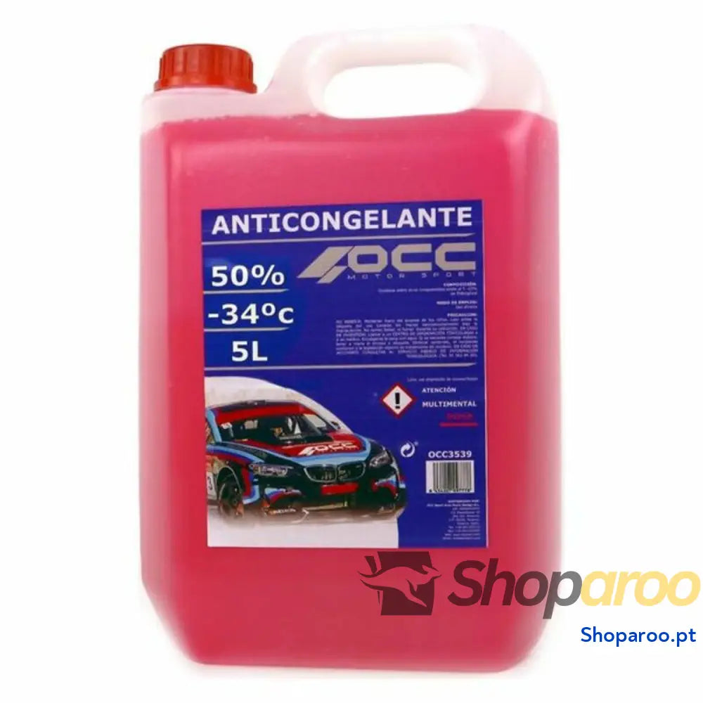 Anticongelante OCC Motorsport 50% Orgânico Cor de Rosa (5 L)