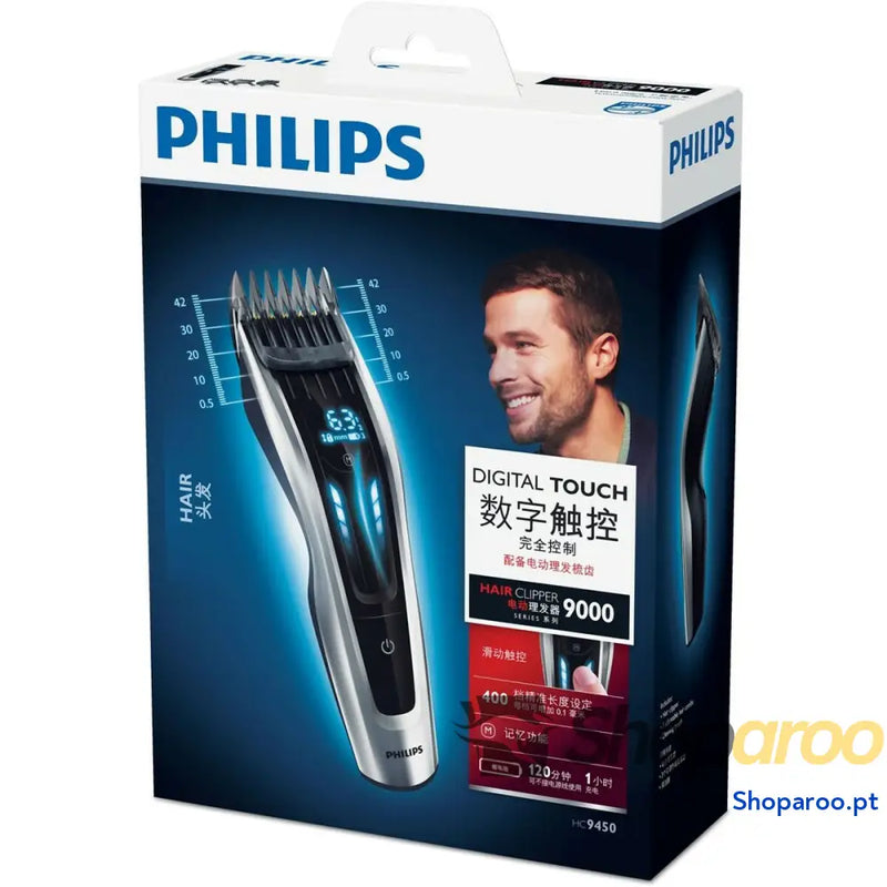 Aparador de Cabelo-Máquina de Barbear Philips HC9450/15