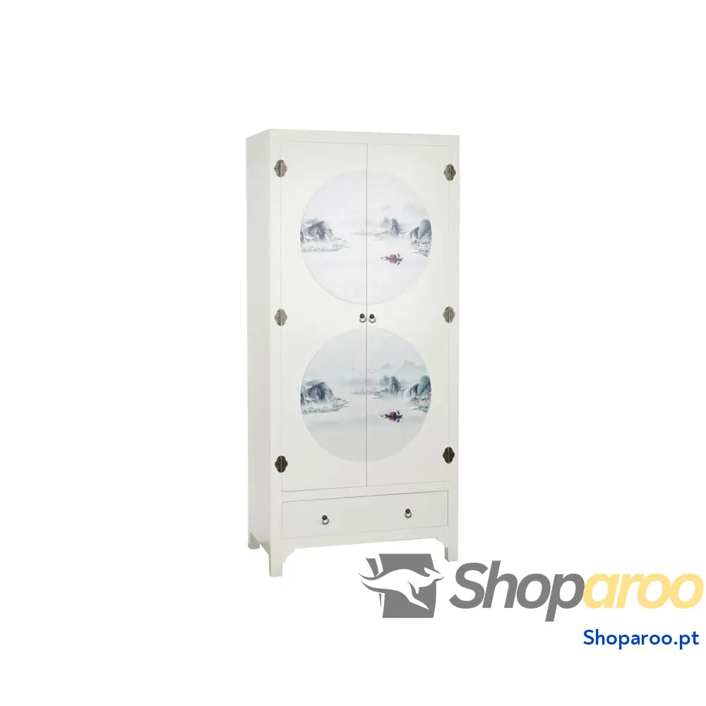 Aparador DKD Home Decor Branco Abeto Madeira MDF 85,5 x 50,5 186,2 cm