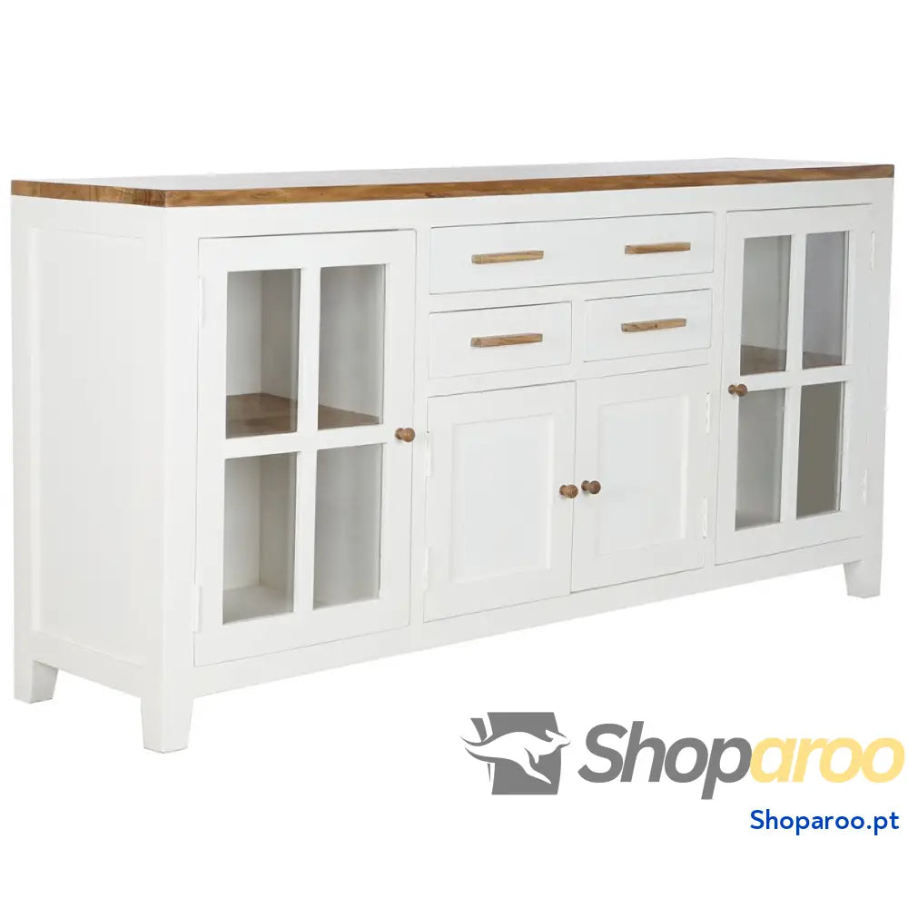 Aparador DKD Home Decor Branco Castanho 180 x 45 90 cm