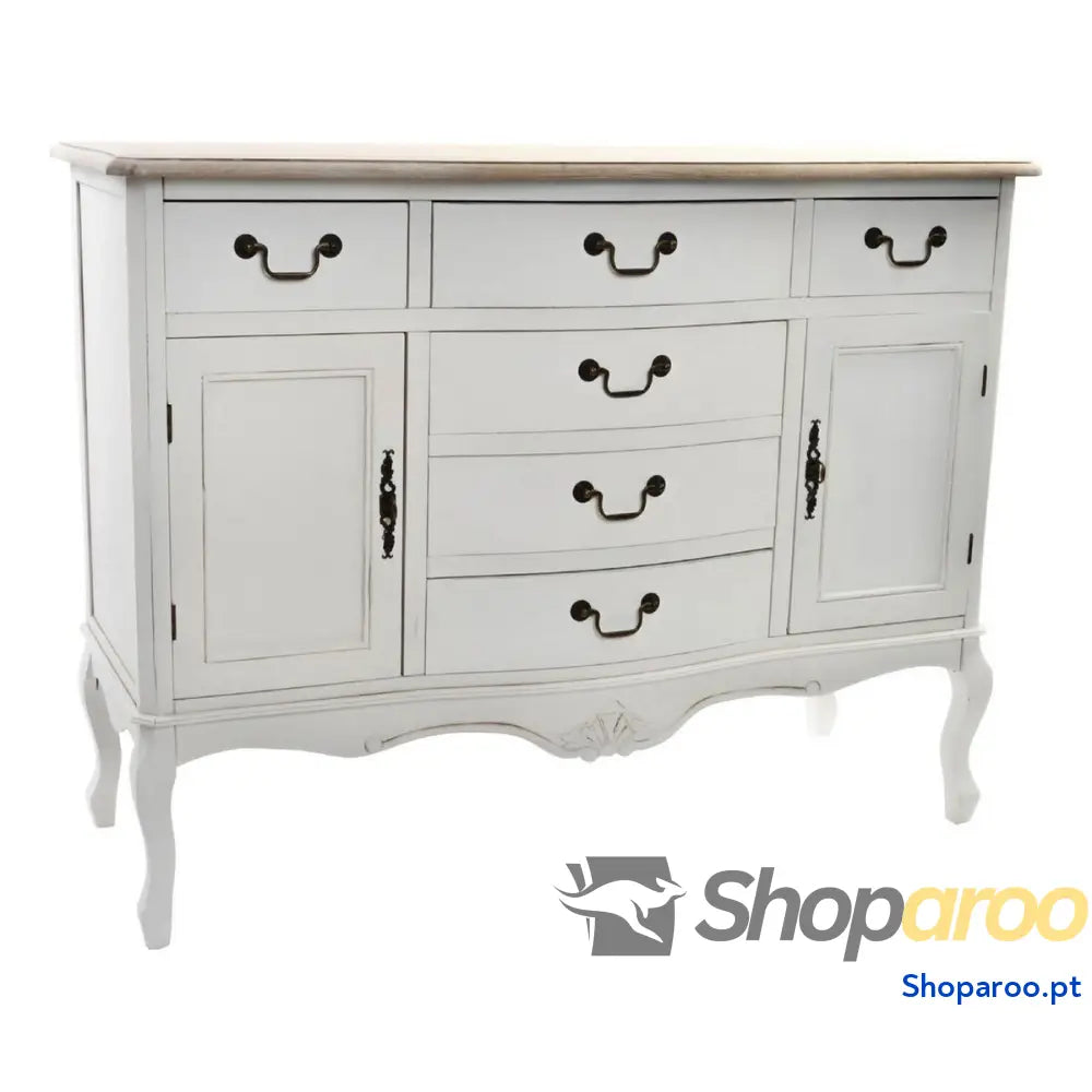 Aparador DKD Home Decor Branco Marrom claro Abeto 118 x 45 90 cm