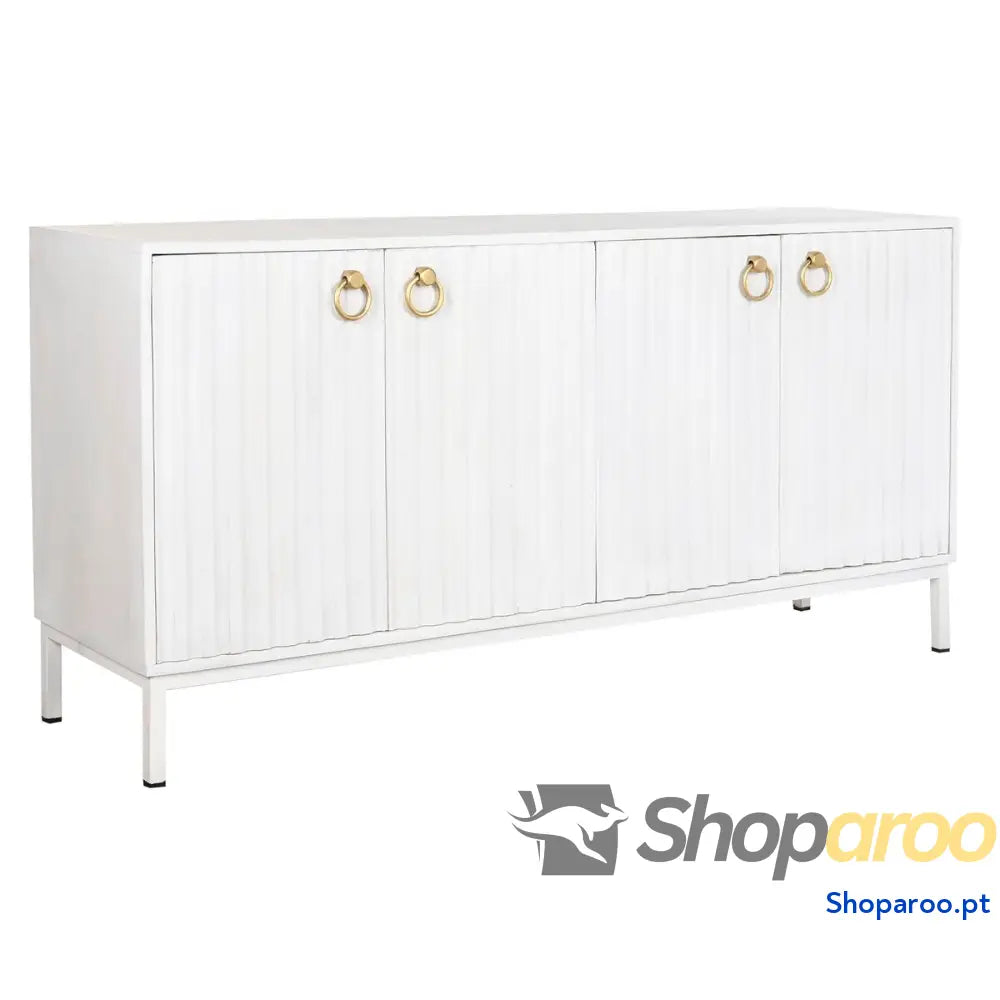 Aparador DKD Home Decor Branco Metal Madeira de mangueira 152 x 40 77 cm