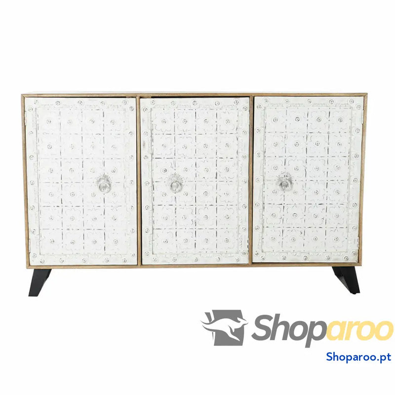 Aparador DKD Home Decor Branco Natural Madeira de mangueira 165 x 45 100 cm
