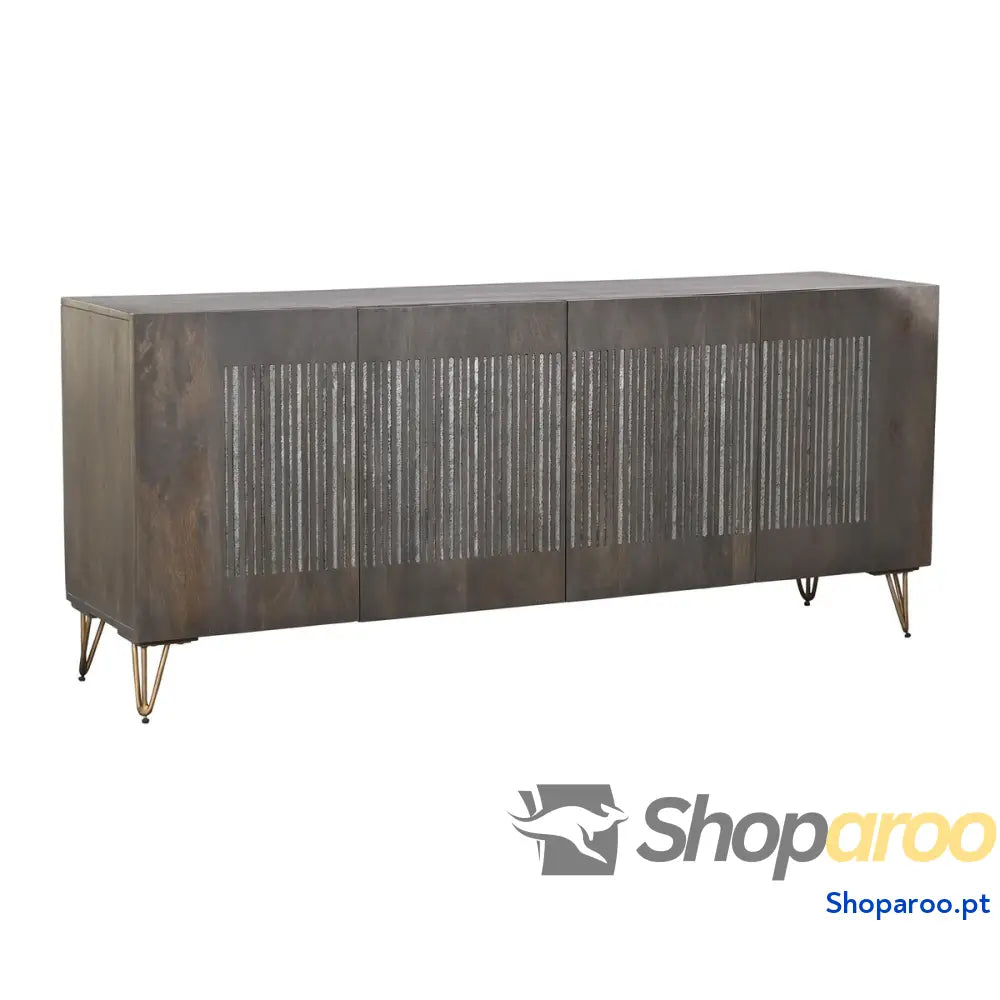 Aparador DKD Home Decor Castanho Metal Madeira de mangueira 177 x 45 77 cm