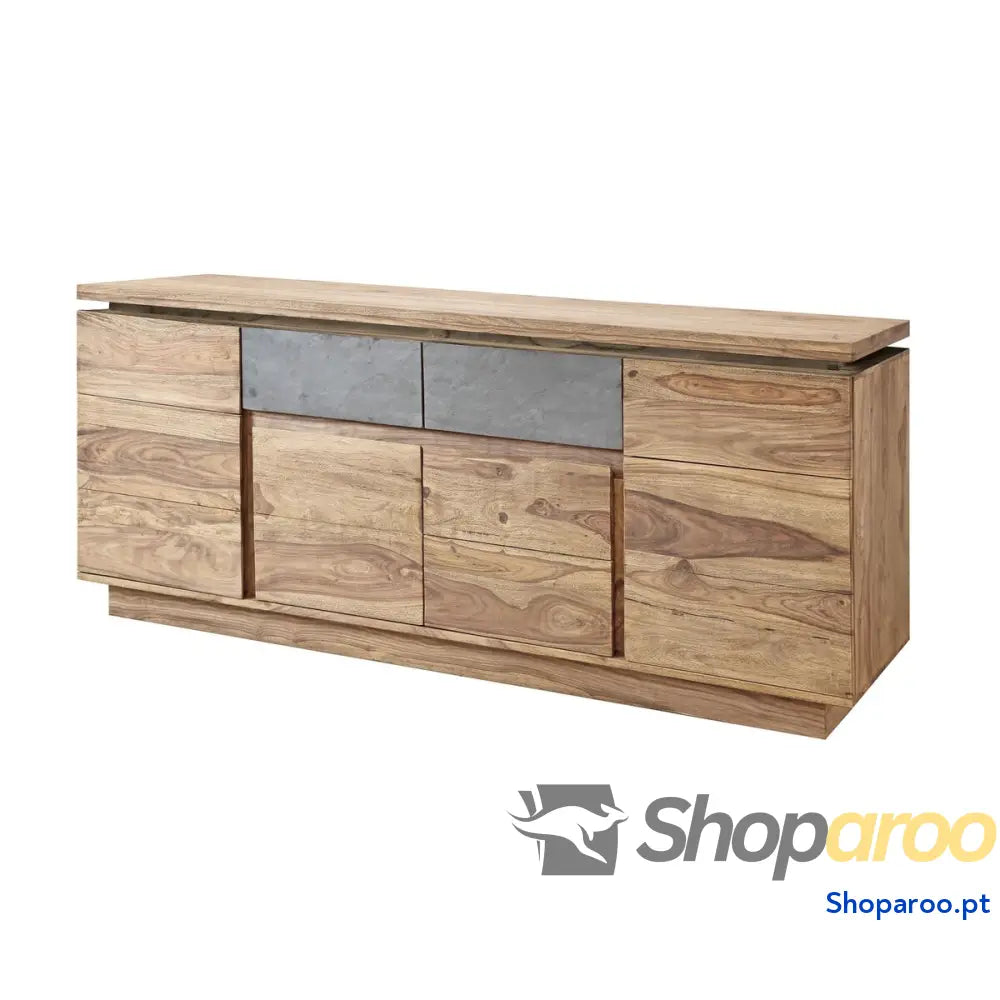 Aparador DKD Home Decor Cinzento Natural Madeira 175 x 45 72 cm