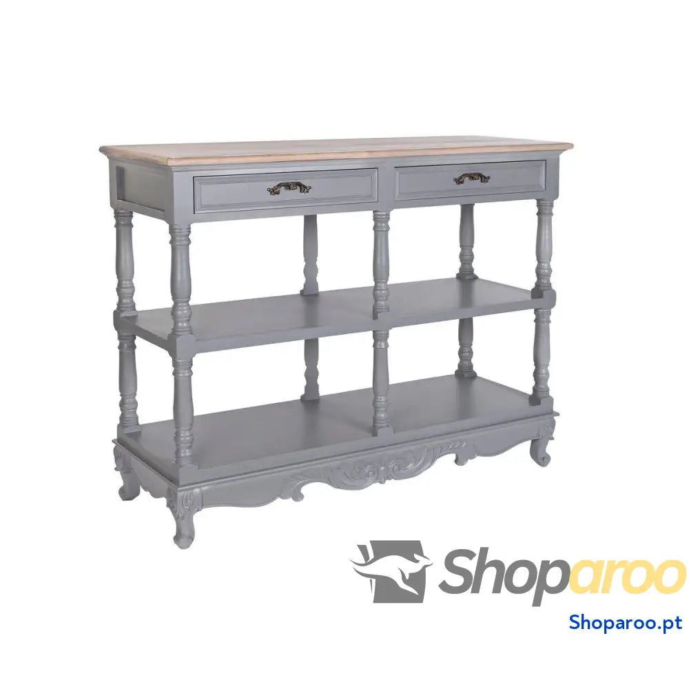 Aparador DKD Home Decor Cinzento Natural Madeira de paulónia MDF 117 x 39 89 cm