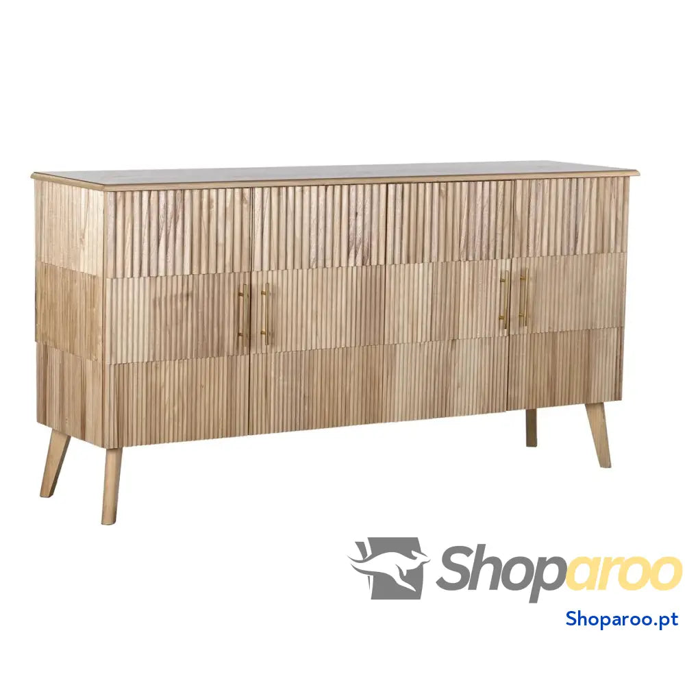 Aparador DKD Home Decor Dourado Marrom claro Madeira de paulónia MDF 157 x 40 80 cm