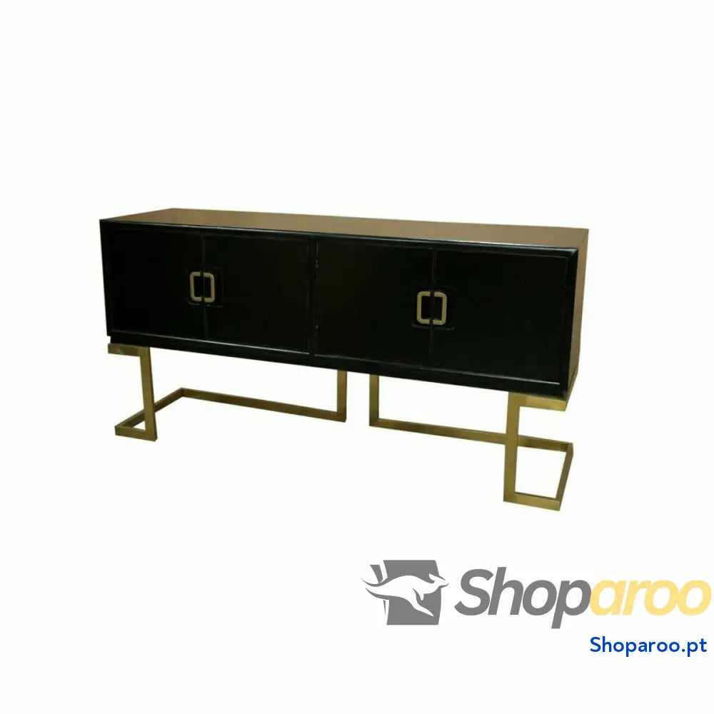 Aparador DKD Home Decor Preto Bronze Dourado Metal Choupo 180 x 50 90 cm