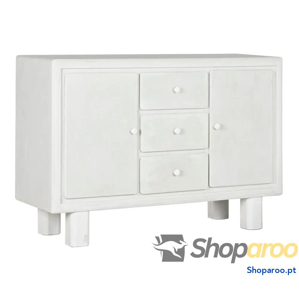 Aparador Home ESPRIT Branco Abeto Madeira MDF 120 x 38 80 cm