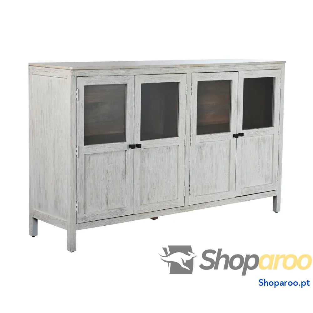 Aparador Home ESPRIT Branco Cristal Madeira de mangueira 175 x 45,2 105 cm