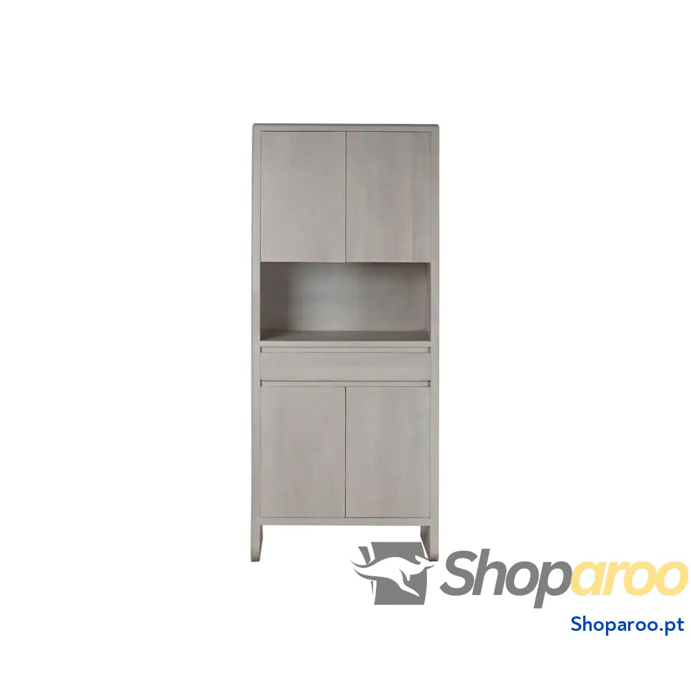 Aparador Home ESPRIT Branco Madeira de mangueira 82 x 45 195 cm