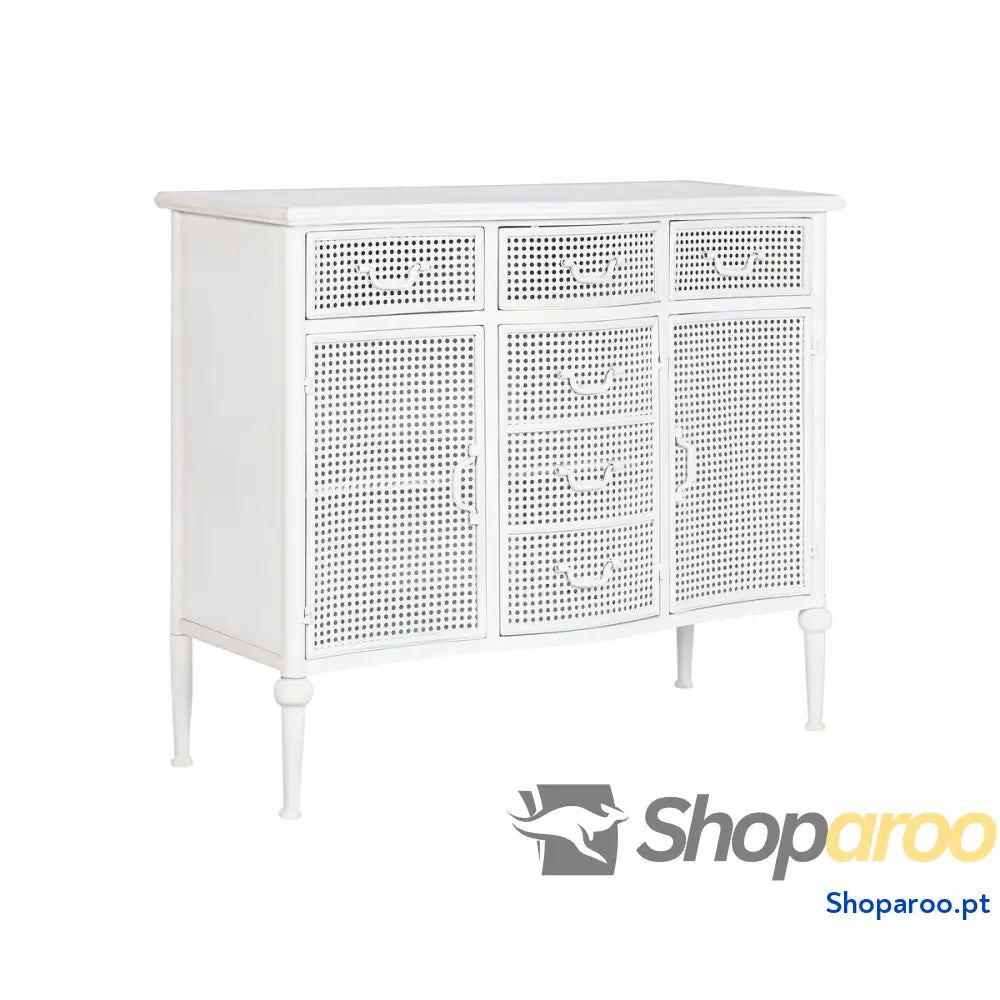 Aparador Home ESPRIT Branco Metal 101 x 42 85 cm