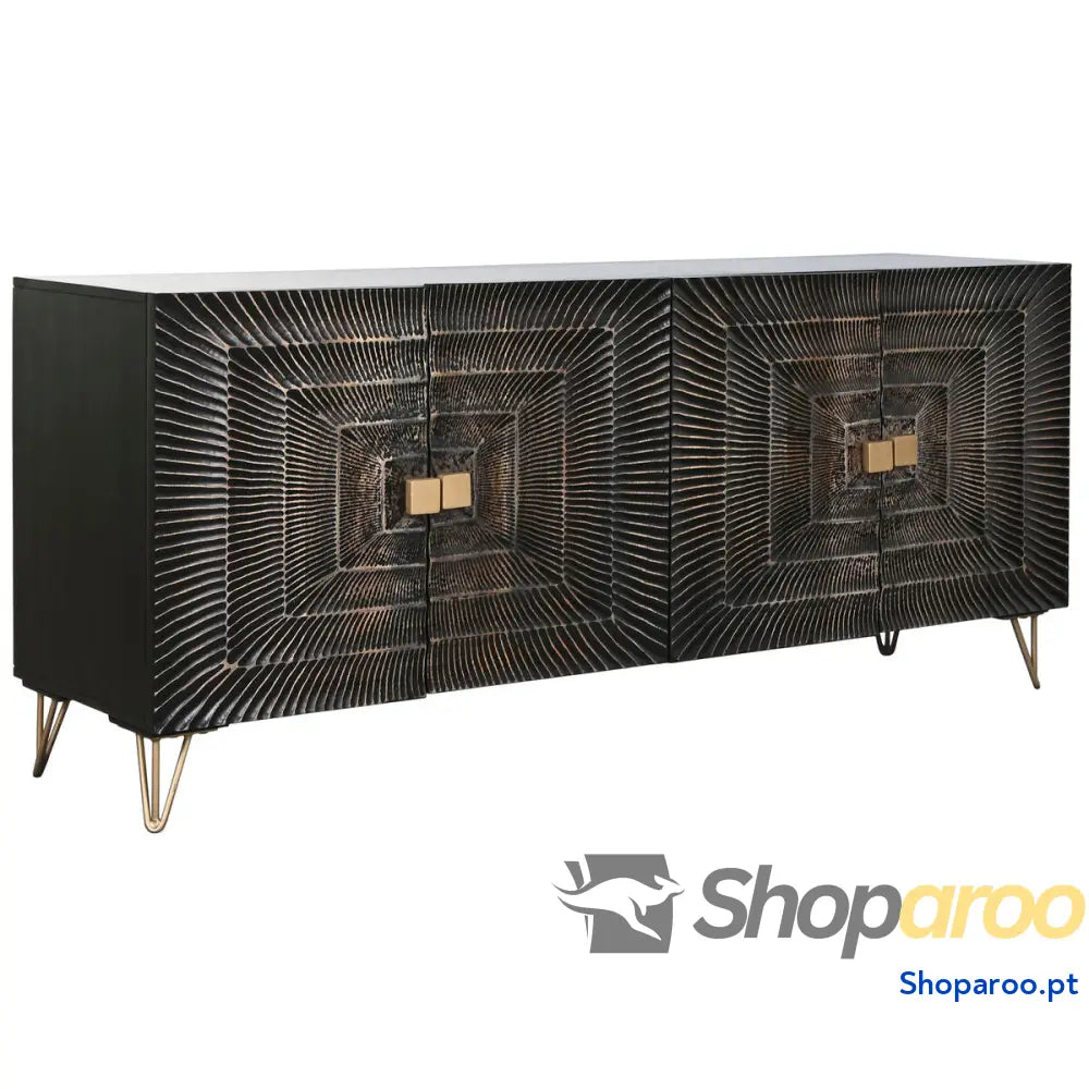 Aparador Home ESPRIT Metal Madeira de mangueira 177 x 45 75 cm