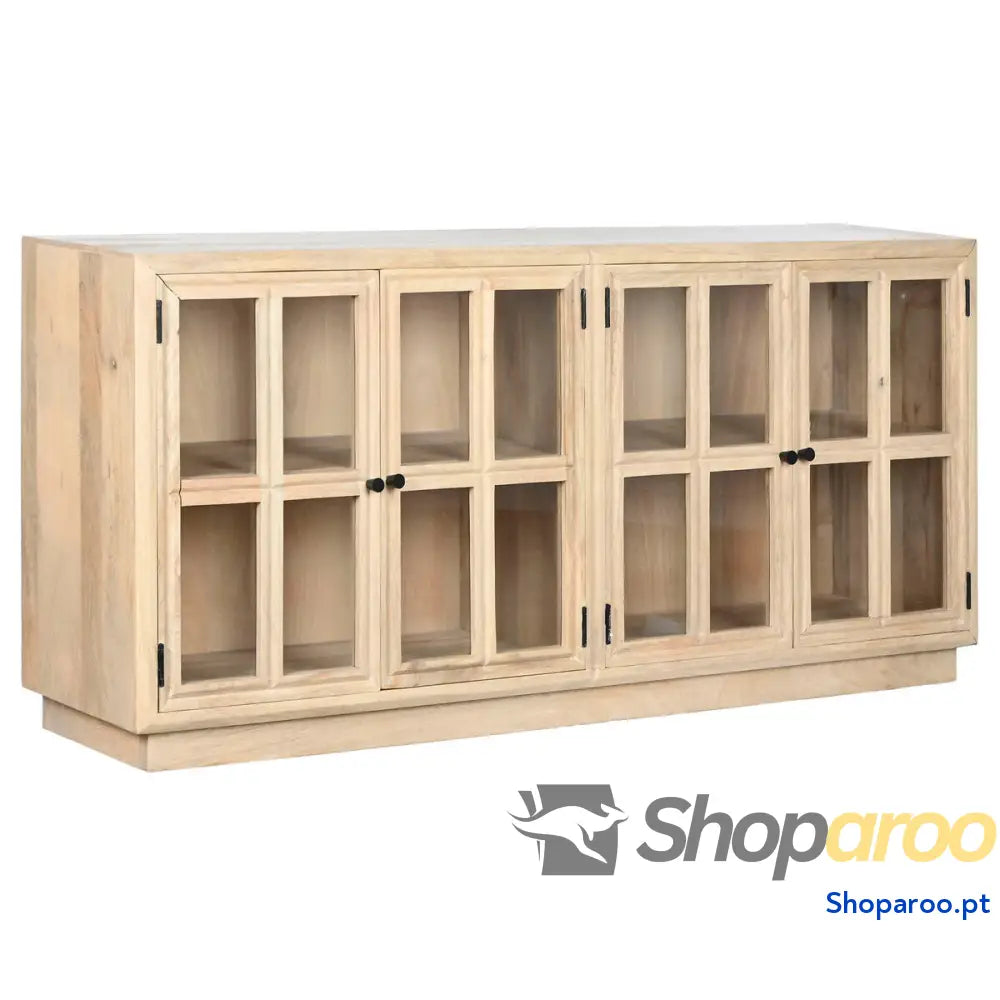 Aparador Home ESPRIT Natural Cristal Madeira de mangueira 170 x 41 81 cm