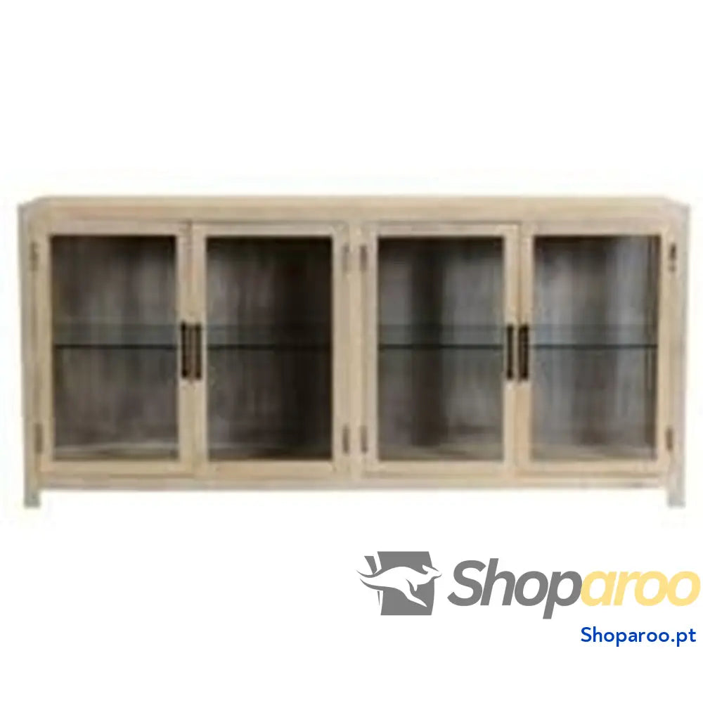 Aparador Home ESPRIT Natural Cristal Madeira de mangueira 178 x 40 80 cm