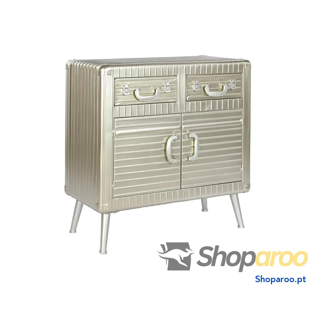 Aparador Home ESPRIT Prateado Metal Madeira MDF 80 x 39 82 cm
