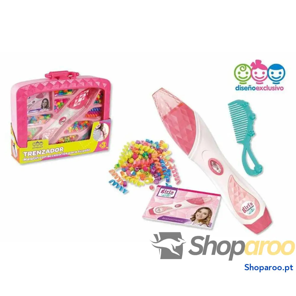 Aparelho para Entrançar o Cabelo Com Acessórios 30 x 24 cm
