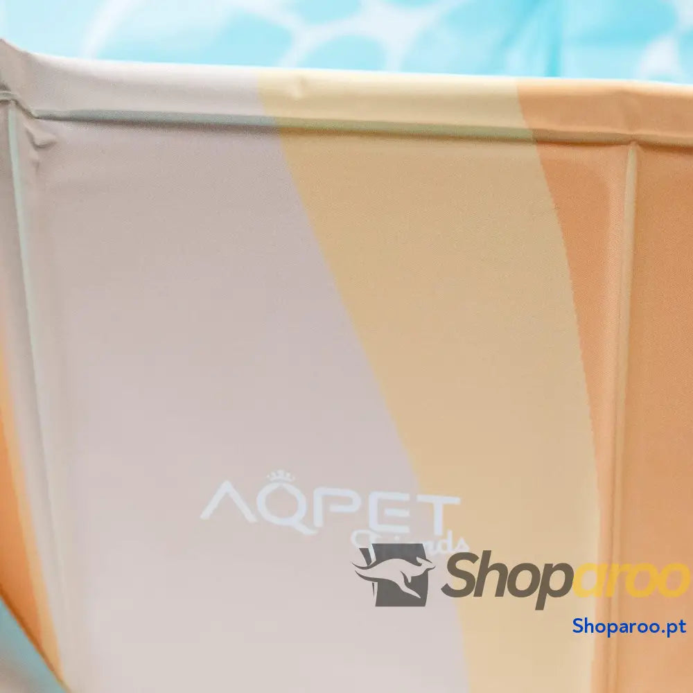 AQPET AqpetFriends Piscina de plástico para cães e animais estimação dobrável jardim design do mar 80 x 20 cm