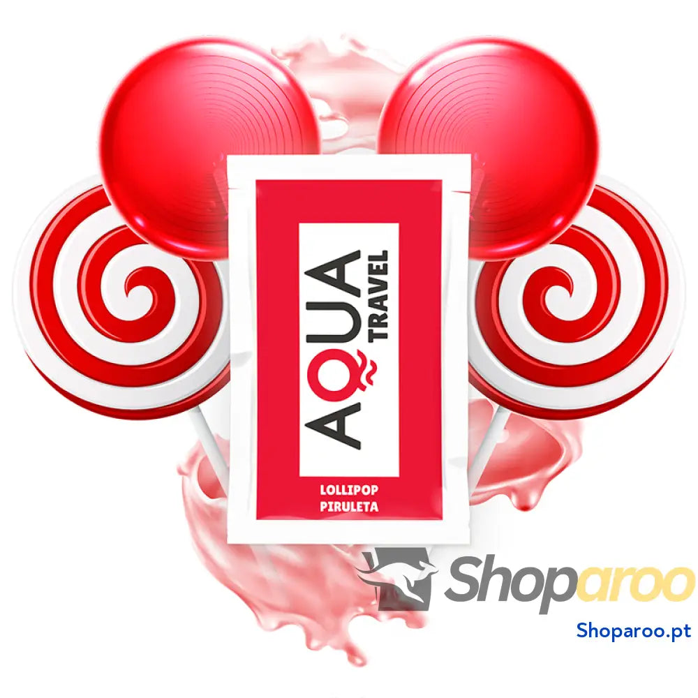 AQUA TRAVEL LUBRIFICANTE À BASE DE ÁGUA SABOR PIRULITO 6 ML