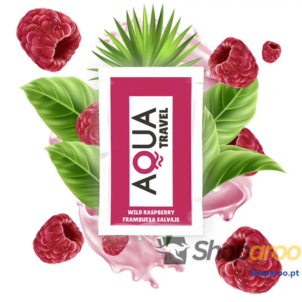 AQUA TRAVEL WILD LUBRIFICANTE À BASE DE ÁGUA SABOR FRAMBOESA 6 ML