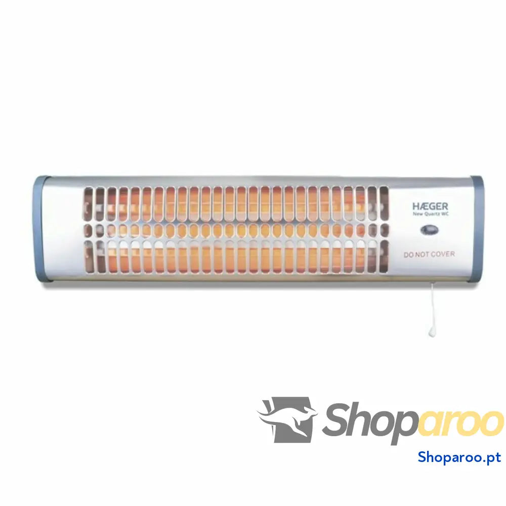 Aquecedor Elétrico de Quartzo Haeger BH 120.003A Prateado 1200 W