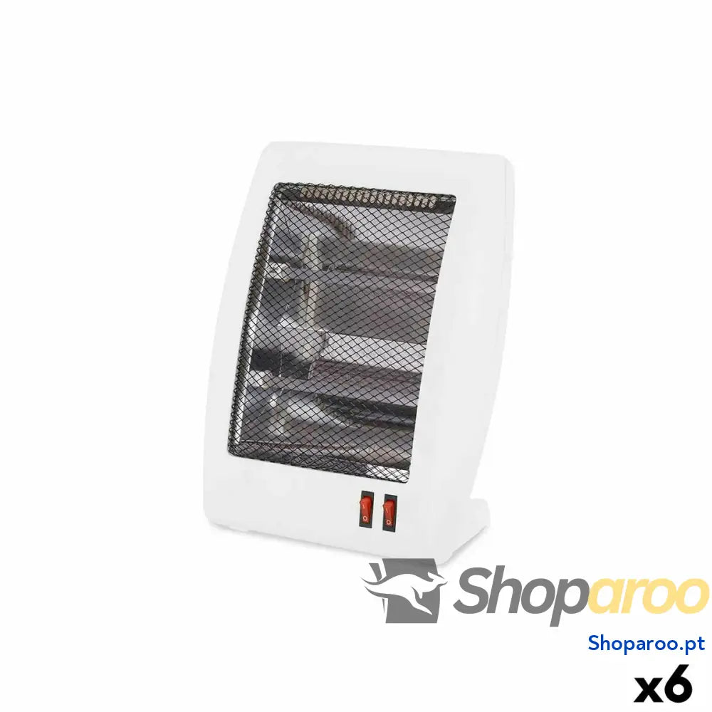 Aquecedor em Quartzo Argon Branco 400 800 W (6 Unidades)