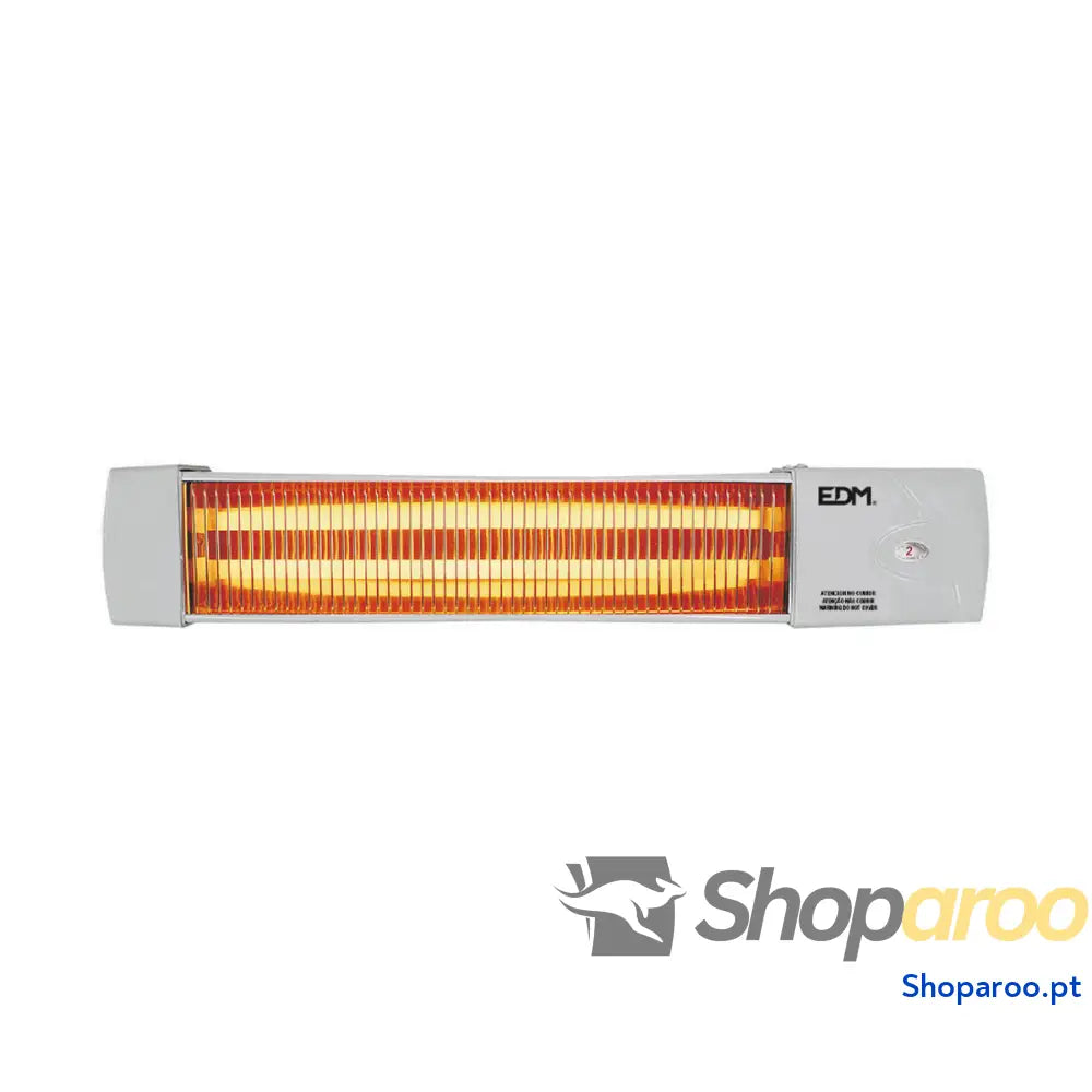 Aquecedor em Quartzo EDM 07103 Branco Cinzento 600 1200 W Banhos