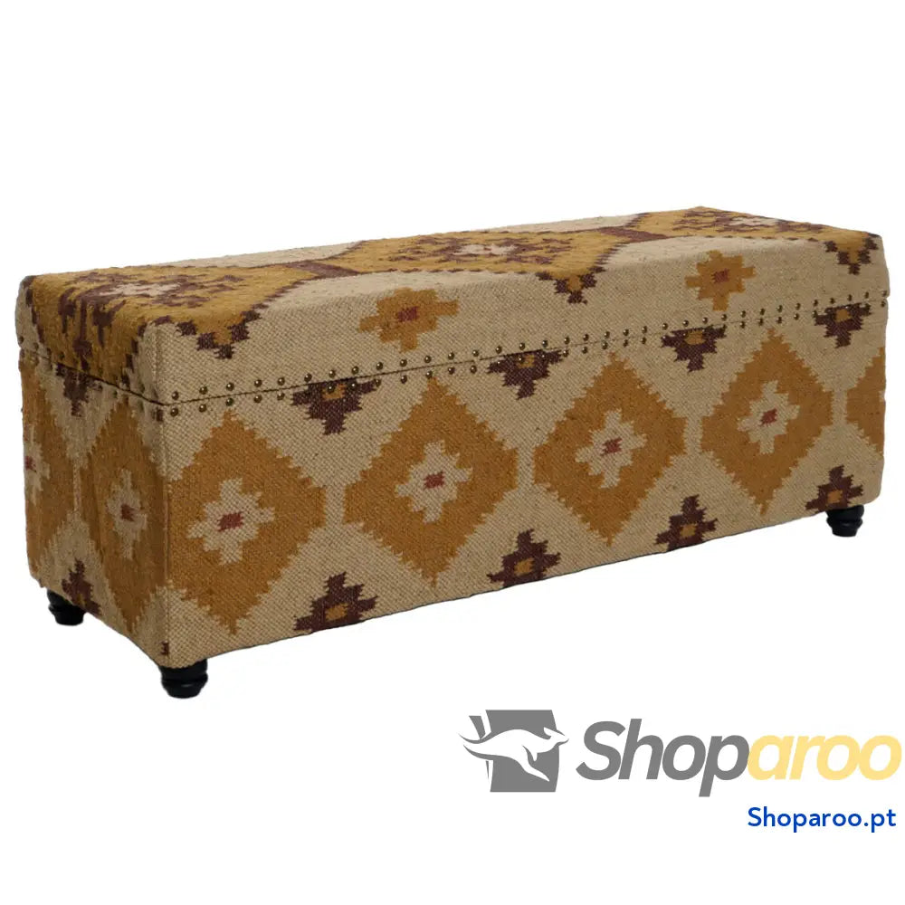 Arca Home ESPRIT Bege Mostarda Algodão 120 x 40 x 45 cm