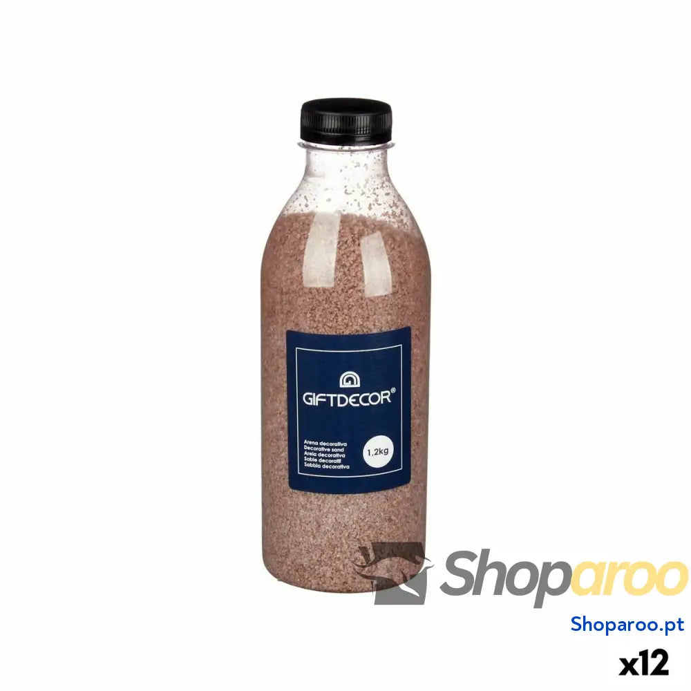 Areia decorativa Castanho 1,2 kg (12 Unidades)