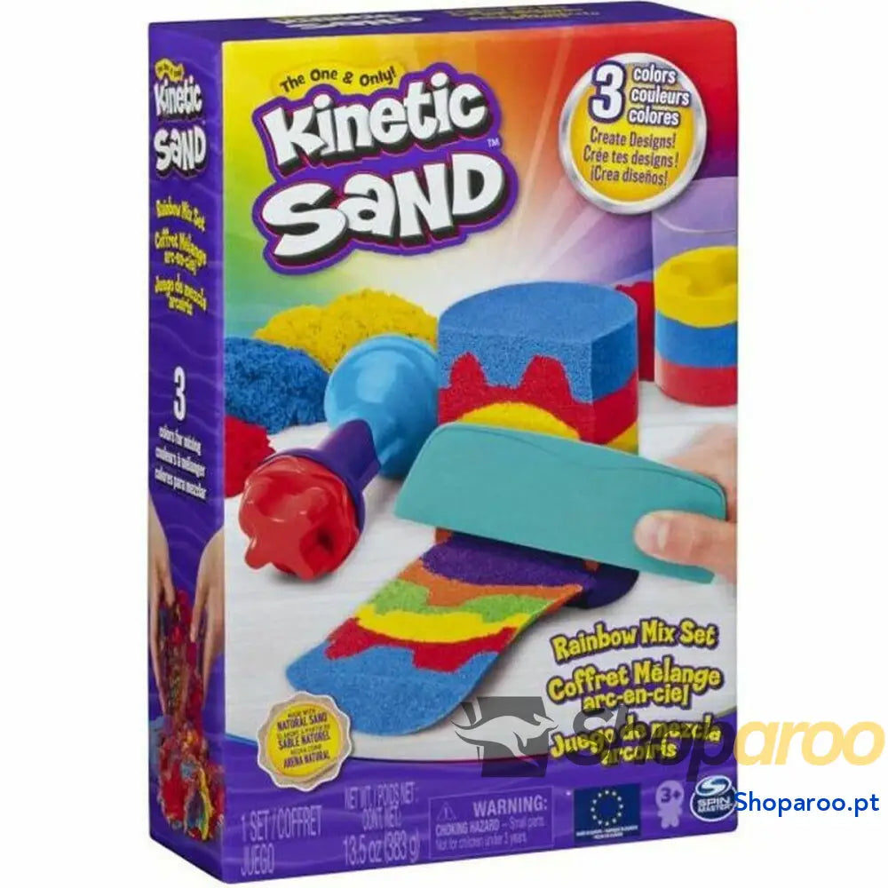 Areia Mágica Kinetic Sand 6053691 Arco-íris