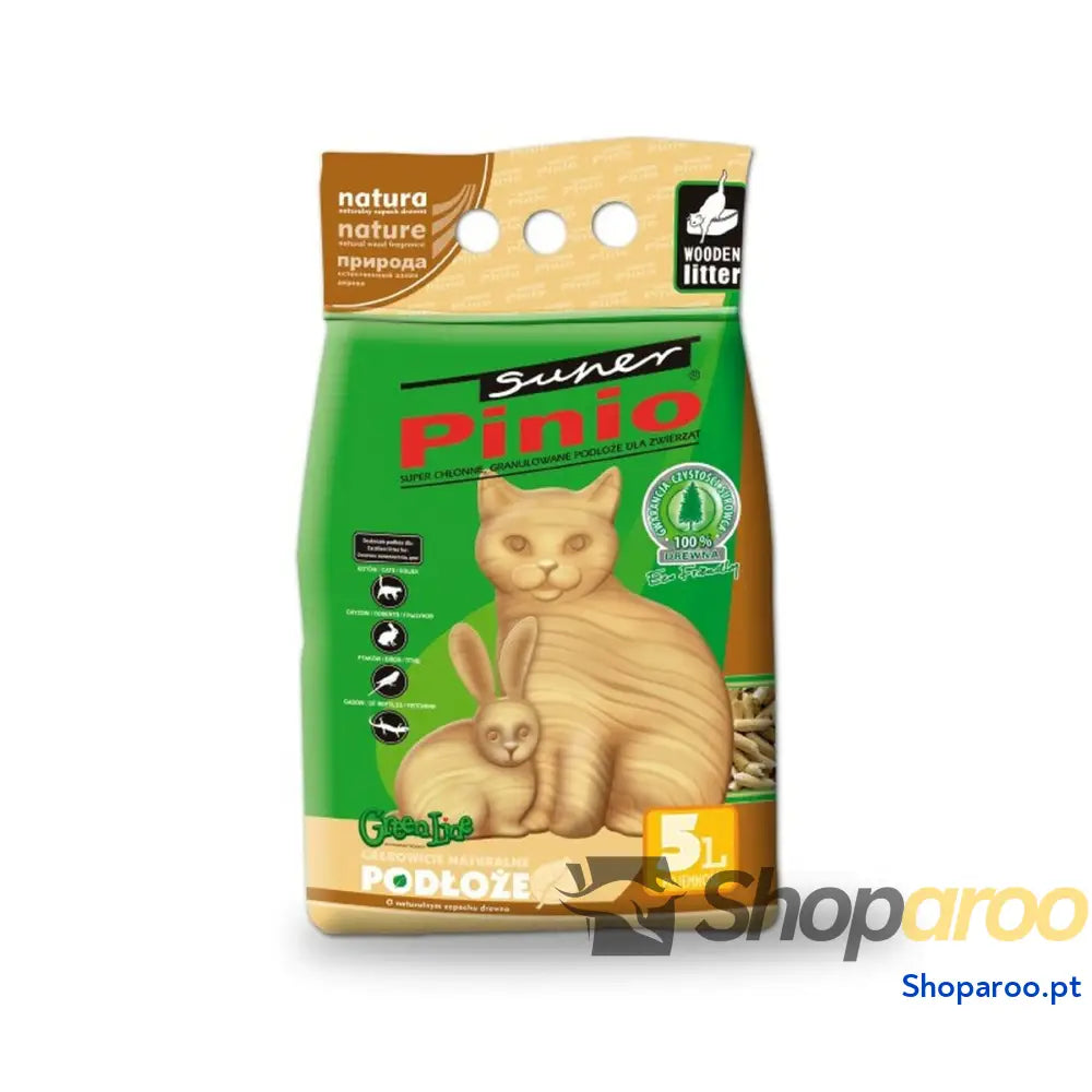 Areia para Gatos Certech Pinio Woody Madeira 5 L