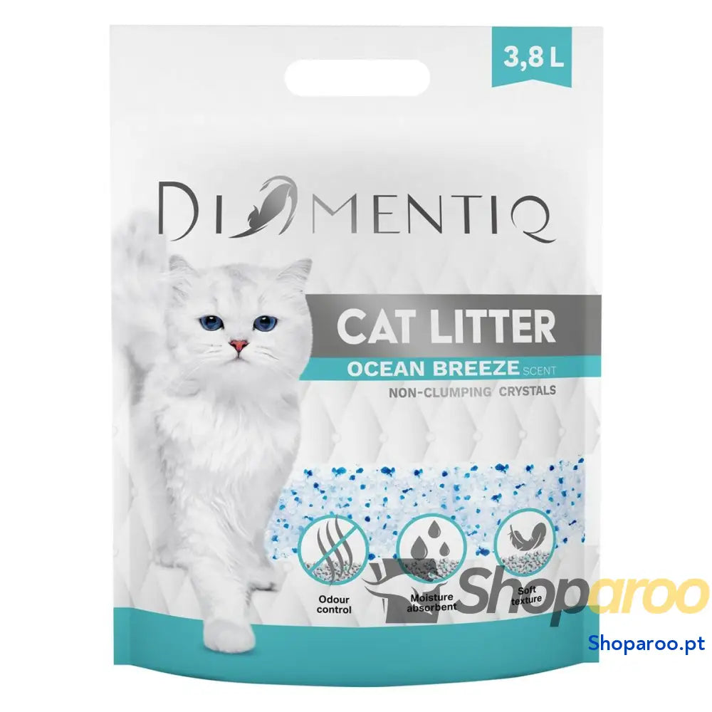 Areia para Gatos Diamentiq Ocean Breeze 3,8 L