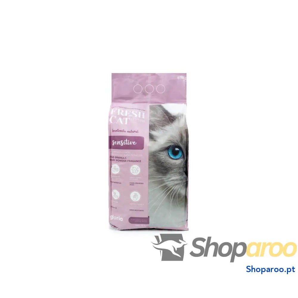 Areia para Gatos Gloria Bentonita Premium Sensitive 15 kg