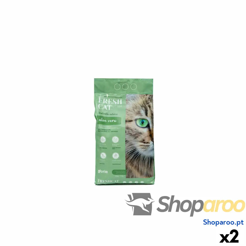 Areia para Gatos Gloria Premium Aloé Vera 10 kg 2 Unidades