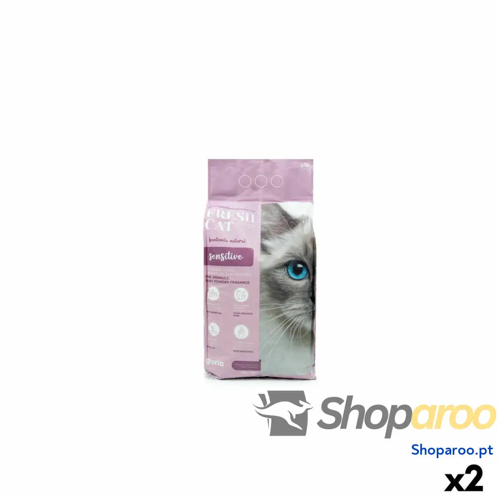 Areia para Gatos Gloria Premium Sensitive 10 kg 2 Unidades
