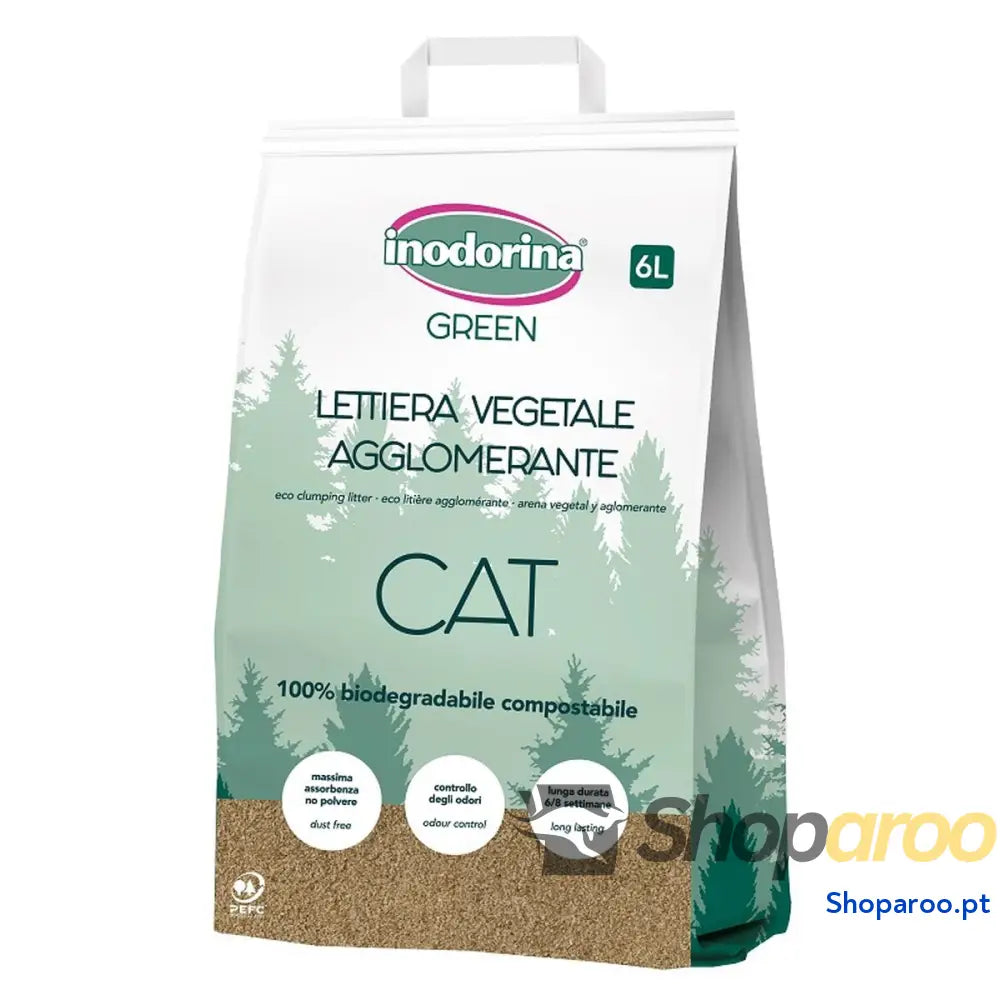 Areia para Gatos Inodorina Sem perfume 6 L