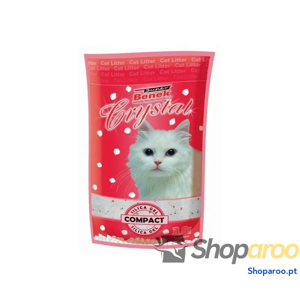 Areia para Gatos Super Benek Crystal Compact 3,8 L