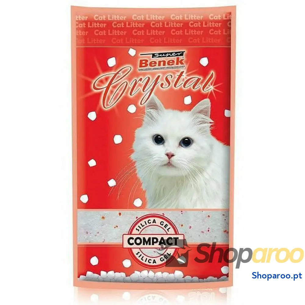 Areia para Gatos Super Benek Crystal Compact 7,6 L