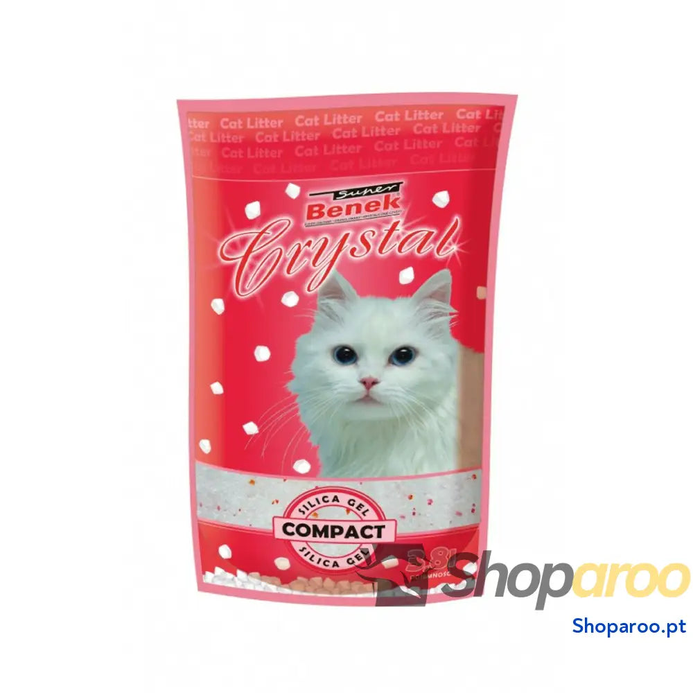 Areia para Gatos Super Benek Super Crystal Compact Natural