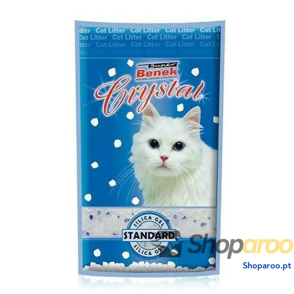 Areia para Gatos Super Benek Crystal Standard Natural 3,8 L
