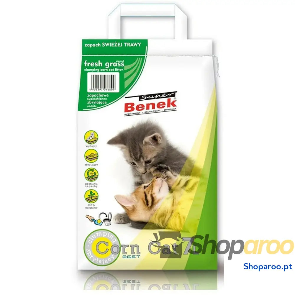 Areia para Gatos Super Benek                                 Hierba 7 L